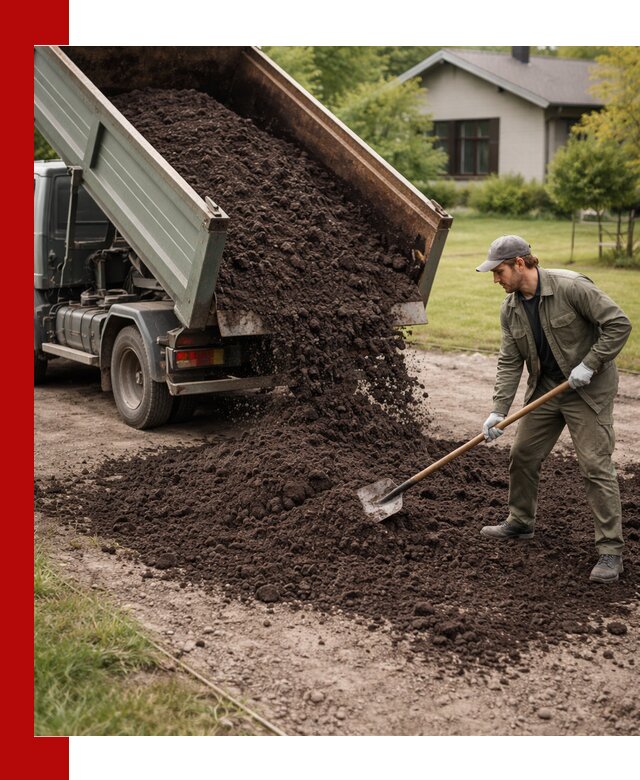 Чернозем для газона с доставкой в Нягани быстро и качественно