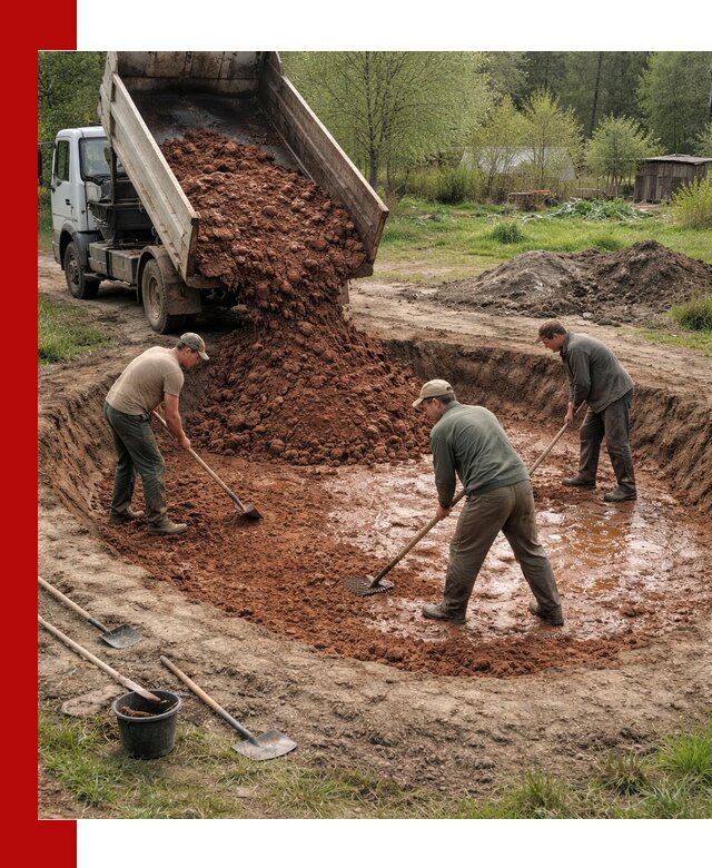 Купить качественную глину для пруда в Нягани