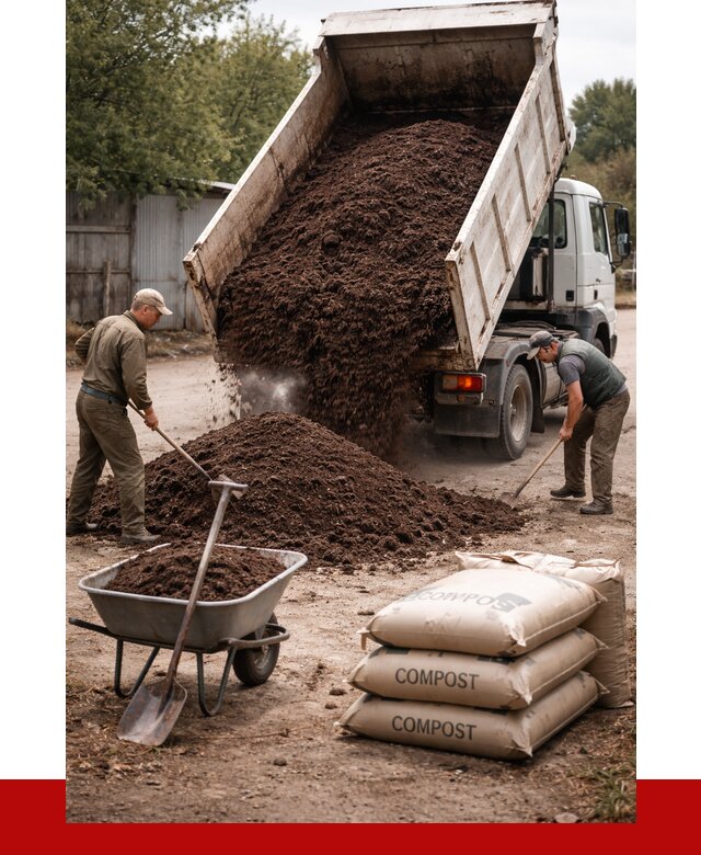 Купить компост в Нягани от 4278 р. за куб с доставкой | ПРОНЕРУДНга