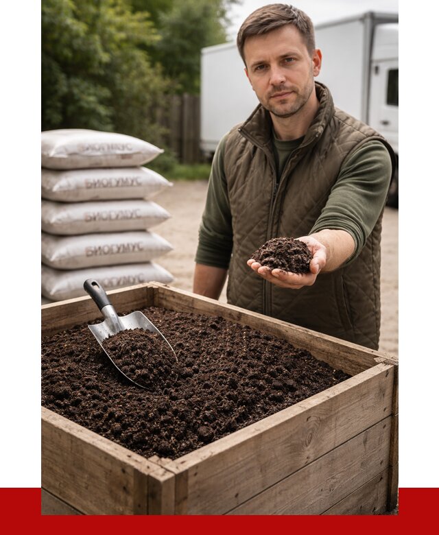 Купить биогумус в Нягани с доставкой от 8658 р. за куб | ПРОНЕРУДНга