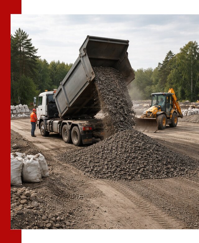 Доставка дробленого асфальта в Нягани для дорожных работ