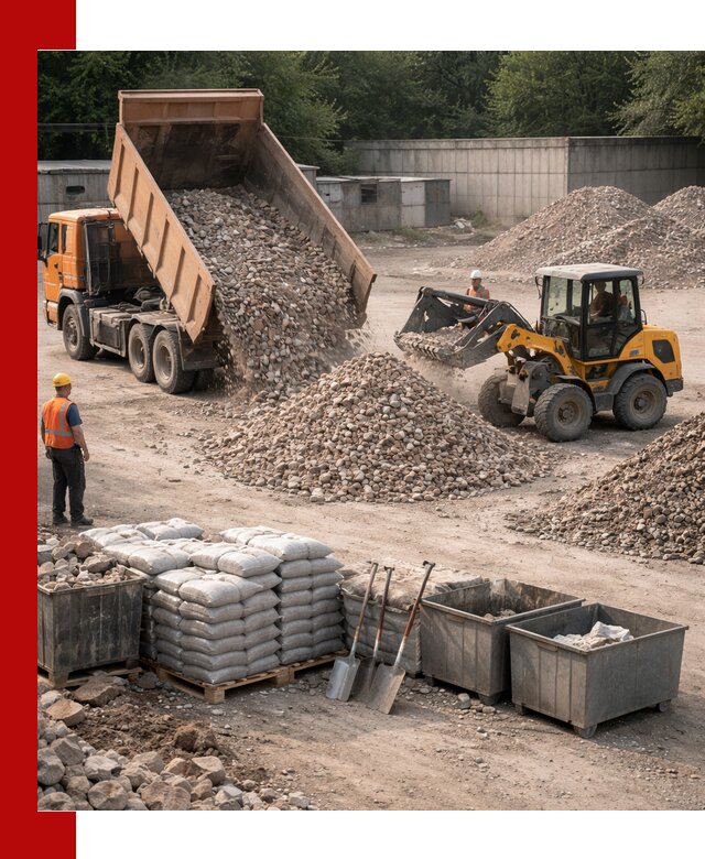 Вторичные материалы для отсыпки в Нягани — поставка и доставка