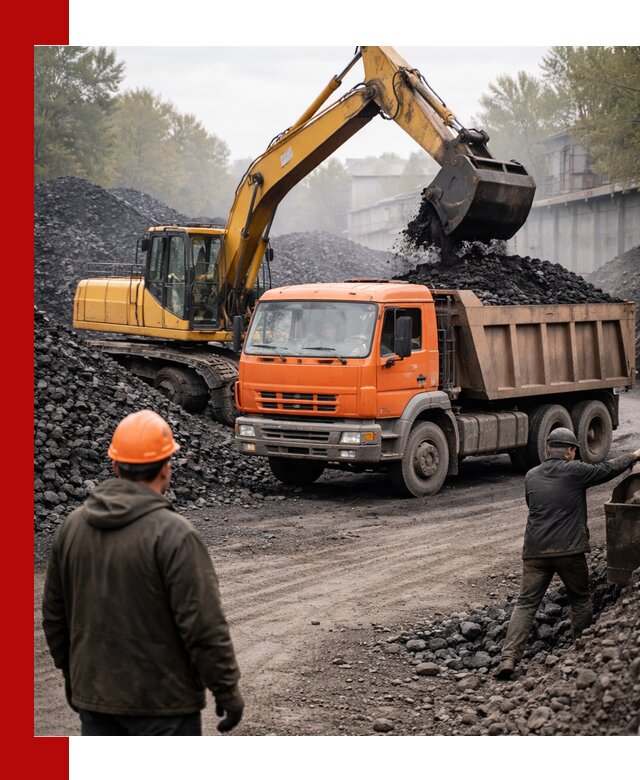 Доставка угля автотранспортом в Нягани быстро и выгодно
