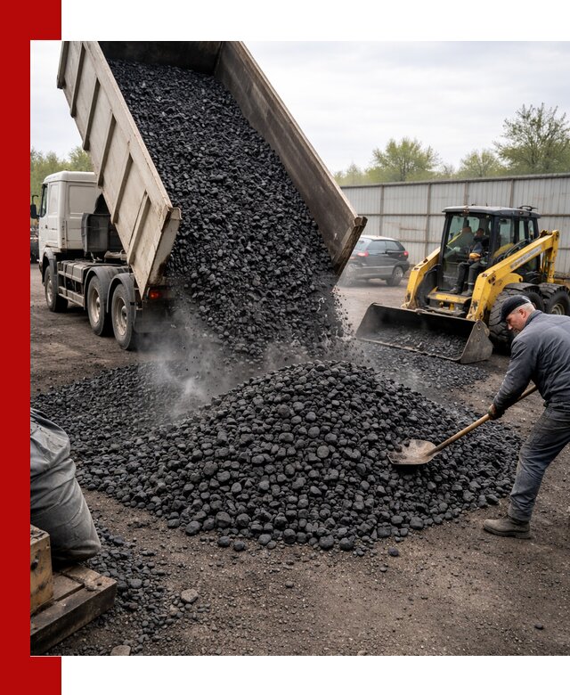 Доставка угля орех в Нягани оптом и в розницу