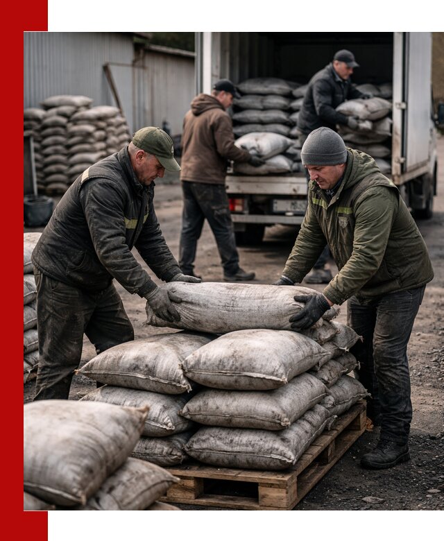 Доставка угля в мешках по выгодным ценам в Нягани