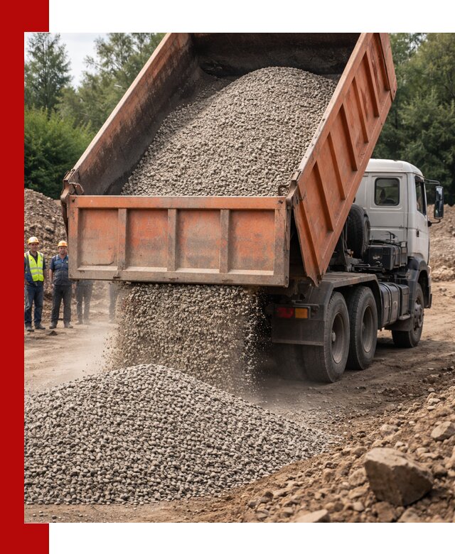 Доставка сыпучих материалов самосвалом в Нягани быстро и надежно