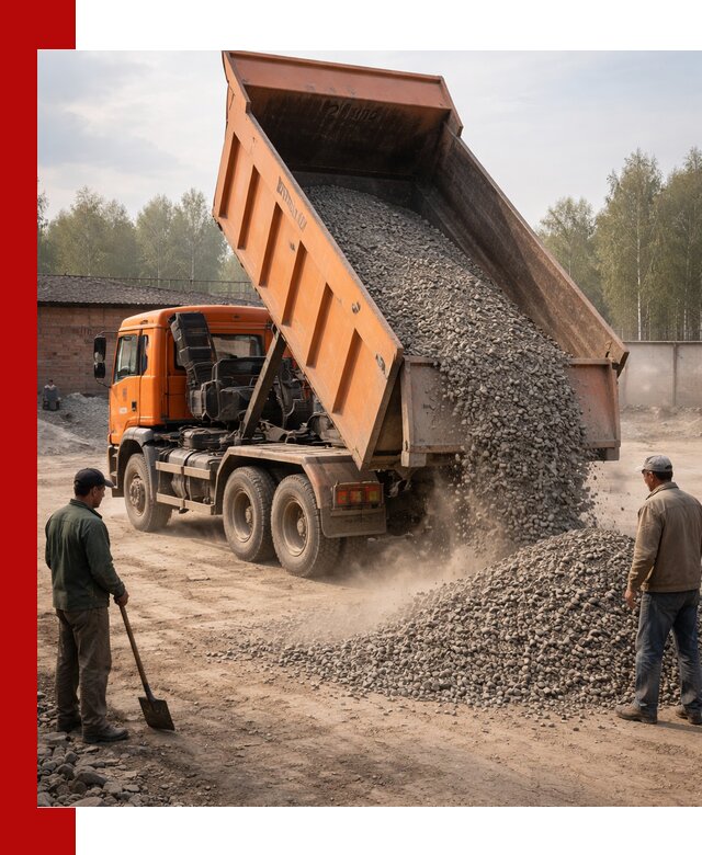 Доставка самосвалом 20 м3 в Нягани быстро и надежно