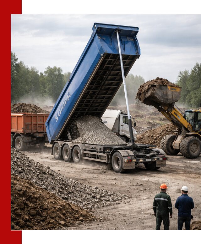 Аренда тонар 40 тонн в Нягани с доставкой материалов