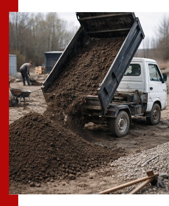 Аренда минисамосвала в Нягани для доставки сыпучих материалов