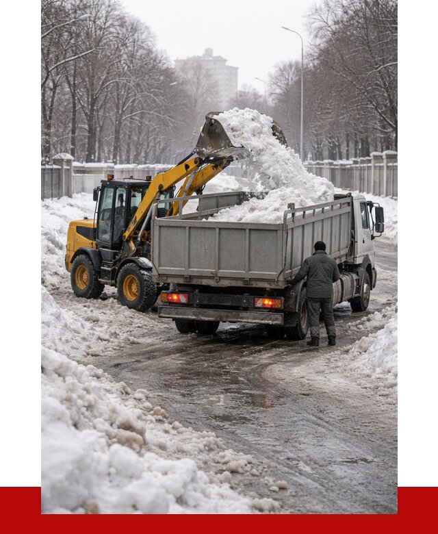 Вывоз снега с погрузкой в Нягани от 3565 р. ПРОНЕРУДНга