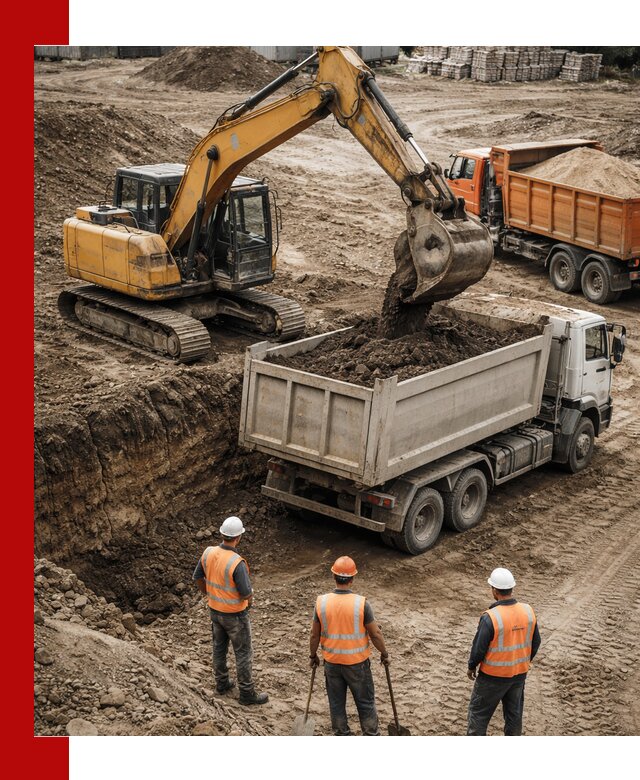 Разработка грунта для строительства и благоустройства в Нягани