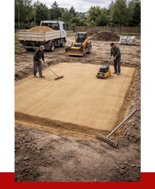 Устройство песчаной подушки в Нягани от 4584 р. ПРОНЕРУДНга